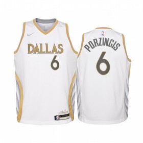 Dallas Mavericks Kristaps Porzingis 6 2020-21 City Edition Pelipaidat Swingman - Miesten